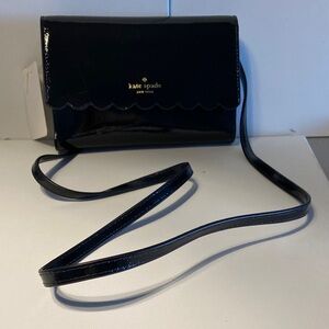 Kate Spade Black Patent Leather Winni Crossbody Bag
